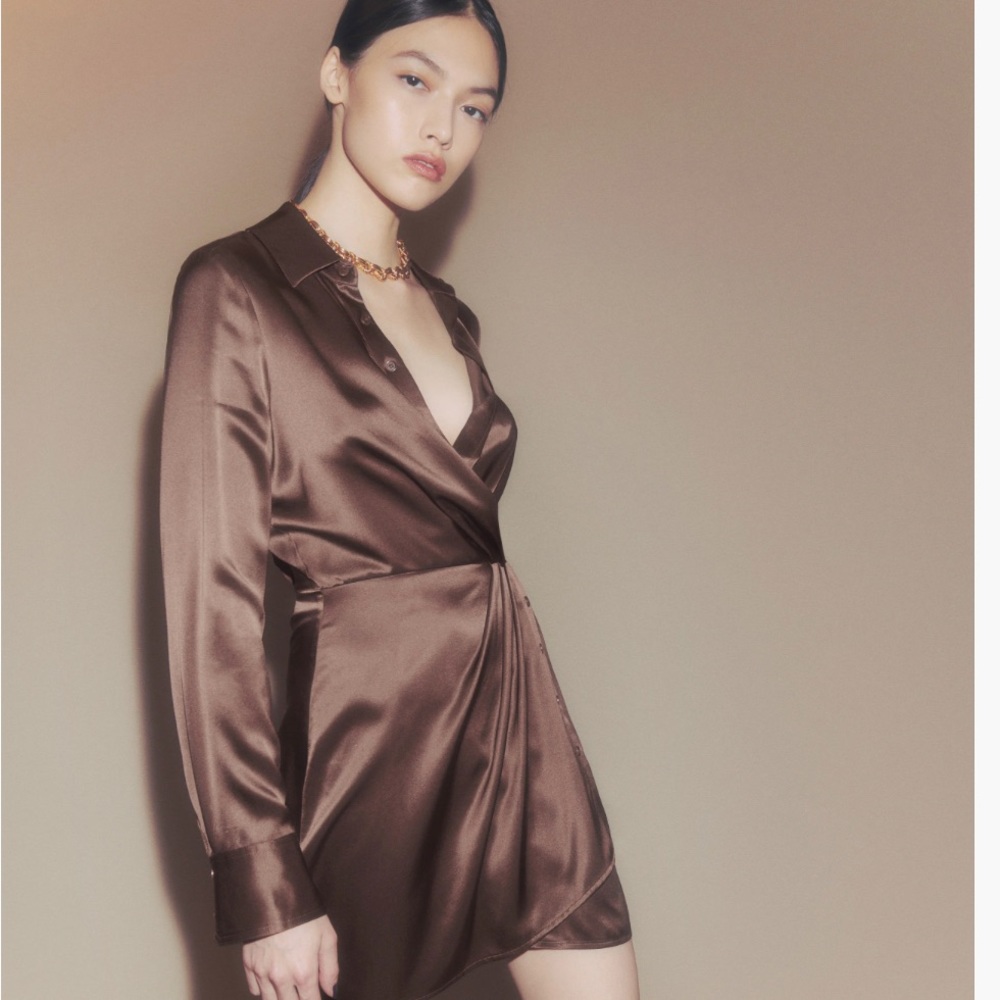 NWT Reformation Alaine Silk dress